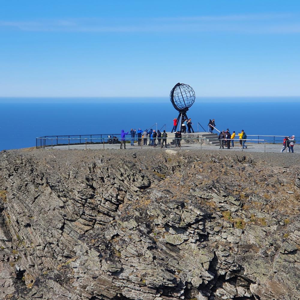 De Noordkaap (Nordkapp) is het noordelijkste punt van het Europese vasteland.