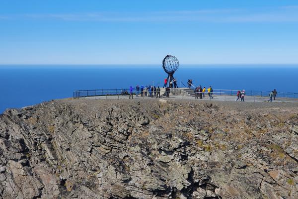 De Noordkaap (Nordkapp) is het noordelijkste punt van het Europese vasteland.